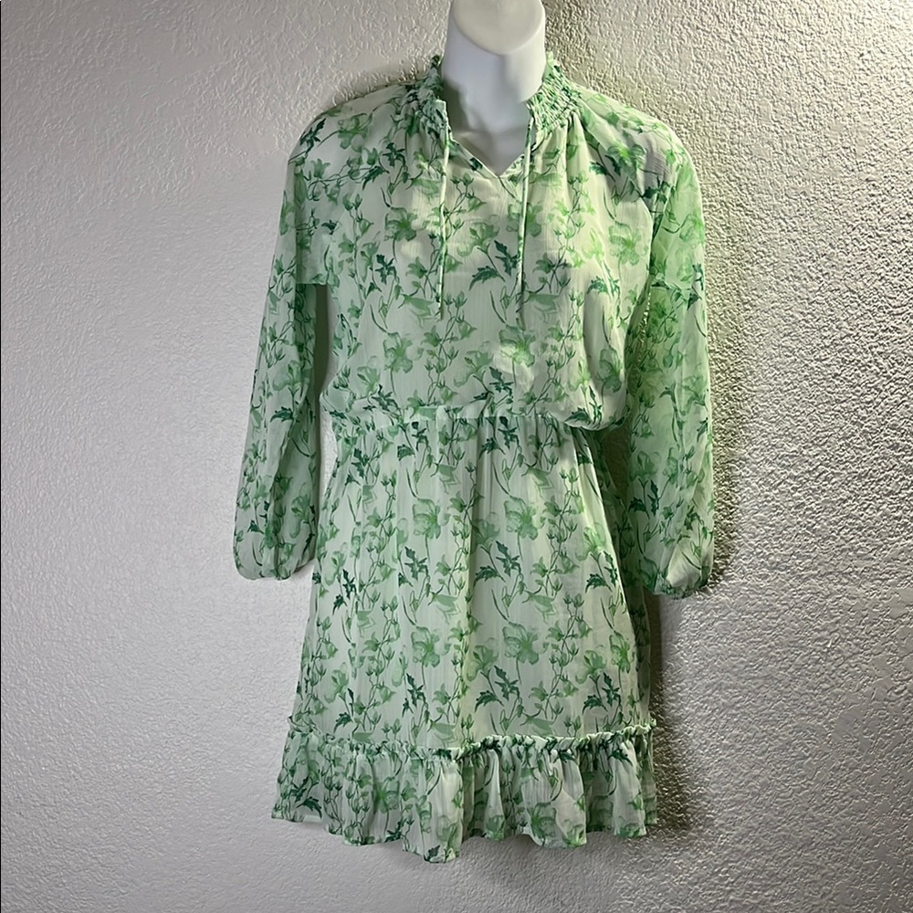 GB Girls Green and White Dress